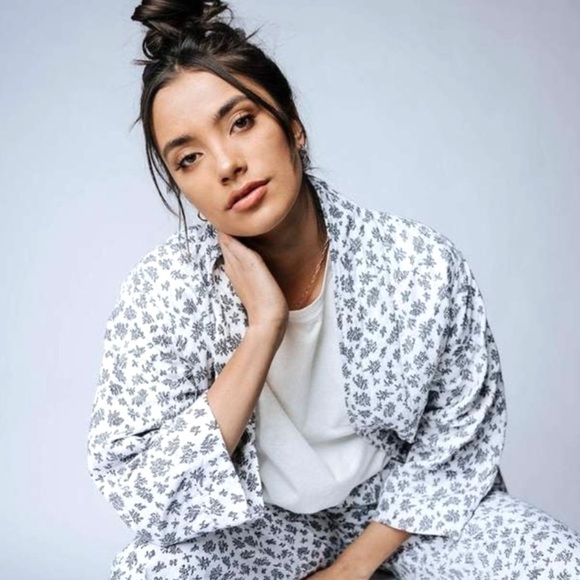 BOBBIE WREN CLAD & CLOTH QUILTED FLORAL PRINT OPEN FRONT JACKET CARDIGAN SzS - Picture 14 of 14